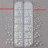 Elegant Round White Pearl Nail Beads and Charms Set for Stunning Nail Art Decoration - 12 Grids of Caviar Beads and Half Round Gems for Fall Season Nails and DIY Nail Designs